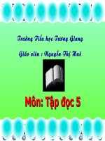 Tập đọc :Bài ca về trái đất