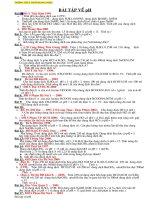 Các dạng BT về pH trong đề thi ĐH