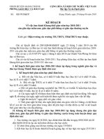 khung thời gian năm học 10-11