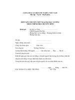 Đon xin chuyển loại công chức