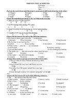 kiem tra 1 tiet sau unit3