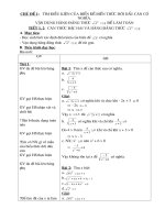 Giáo án Tự chọn Toán 9