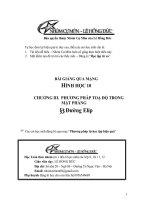 (Hình học 10 - Chương III) Bài giảng: Đường elip 