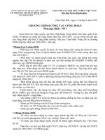 Chương trình công tác Công đoàn năm học 2010-2011