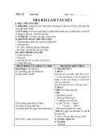 Bài 20. Trả bài làm văn số 1