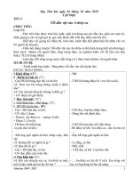 Giáo án Lớp4 Tuần 6 Đã sửa