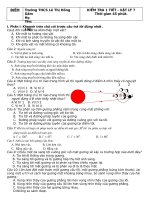 Đề kiểm tra 1 tiết VL&-HKI