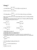 Trắc nghiệm Hình 10 Chương III