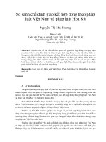 So sánh chế định giao kết hợp động theo pháp  luật Việt Nam và pháp luật Hoa Kỳ