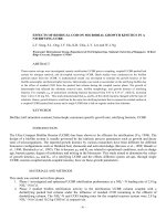 EFFECTS OF RESIDUAL COD ON MICROBIAL GROWTH KINETICS IN A NITRIFYING UCBR