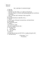 GIÁO ÁN SINH 9 - TIẾT 1, 2