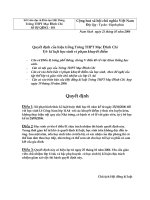 Quyết định kỉ luật HS