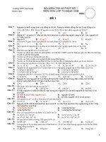 De KT 45 phut số 1 lớp 10NC phần TN