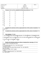 Kiểm tra 15 phút E.9 bài 4