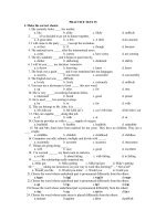 Đề kiểm tra tiếng anh lớp 12, đề số 35