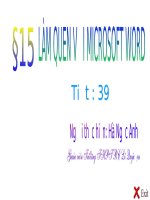 tiết 39: Làm quen với