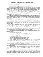 Diễn văn khai mạc trong lễ khai giảng năm học 2009 -1010