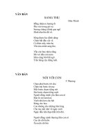 sang thu nói với con mùa xuân nho nhỏ