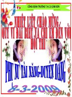 HOI THI:Phu nu tai nang- duyen dang(8-3)