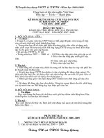 Kế hoạch sử dụng đồ dùng dạy học