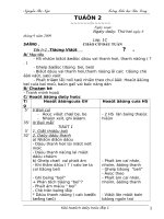 giáo án lớp 1 tuần 2 cả 2 buổi