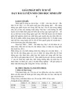 Luyện nói cho HS lớp 1