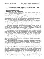 ke hoach nam hoc 2010 - 2011 cua THCS Kim Hoa