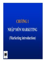 NHẬP MÔN MARKETING (Marketing introduction)
