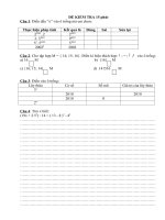 Kiểm tra 15 phút 2 ĐỀ cho lớp 6A + 6B