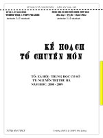 sổ kế hoạch tổ CM