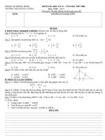 Đề kiểm tra học kỳ I_Toán 8