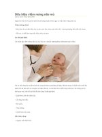 DAU HIEU VIEM MANG NAO MU