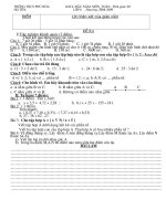 Đề KSCL đầu năm toán 6 (2009-2010)