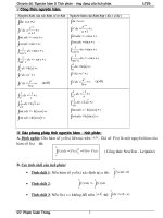 chuyen de nguyen ham - tich phan (hay)