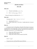 Đề thi casio tinh Ha Nam