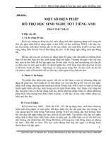 Giúp HS nghe tốt Tiếng Anh