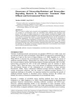 Occurrence of Tetracycline-Resistant and Tetracycline- Degrading Bacteria in Wastewater Treatment Plant Effluent and Environmental Water Systems