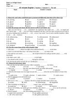 45- minute test unt 4 English 11