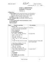 Giáo án tiếng Anh 6 tiết 2