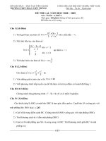 Đề thi lại 2009