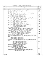 Đáp án đề HSG Năm 2009