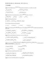 ĐỀ KIỂM TRA HỌC KÌ I lop 11 NC