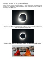 Hiện tượng nhật thực toàn phần mới nhất