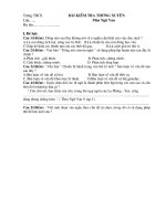 KTTX môn Ngữ văn 9