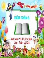 Tiết 24 ƯỚC và BỘI