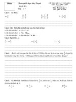 Toán 4: giữa kì 2 08-09