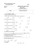 Đề thi HKII - Toán 6 - Lẽ