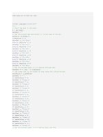 Code ngay gio co chen loi chao