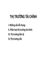 THỊ TRƯỜNG TÀI CHÍNH
