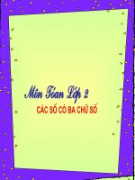 Toán 2: Số có 3 chữ số